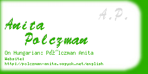 anita polczman business card